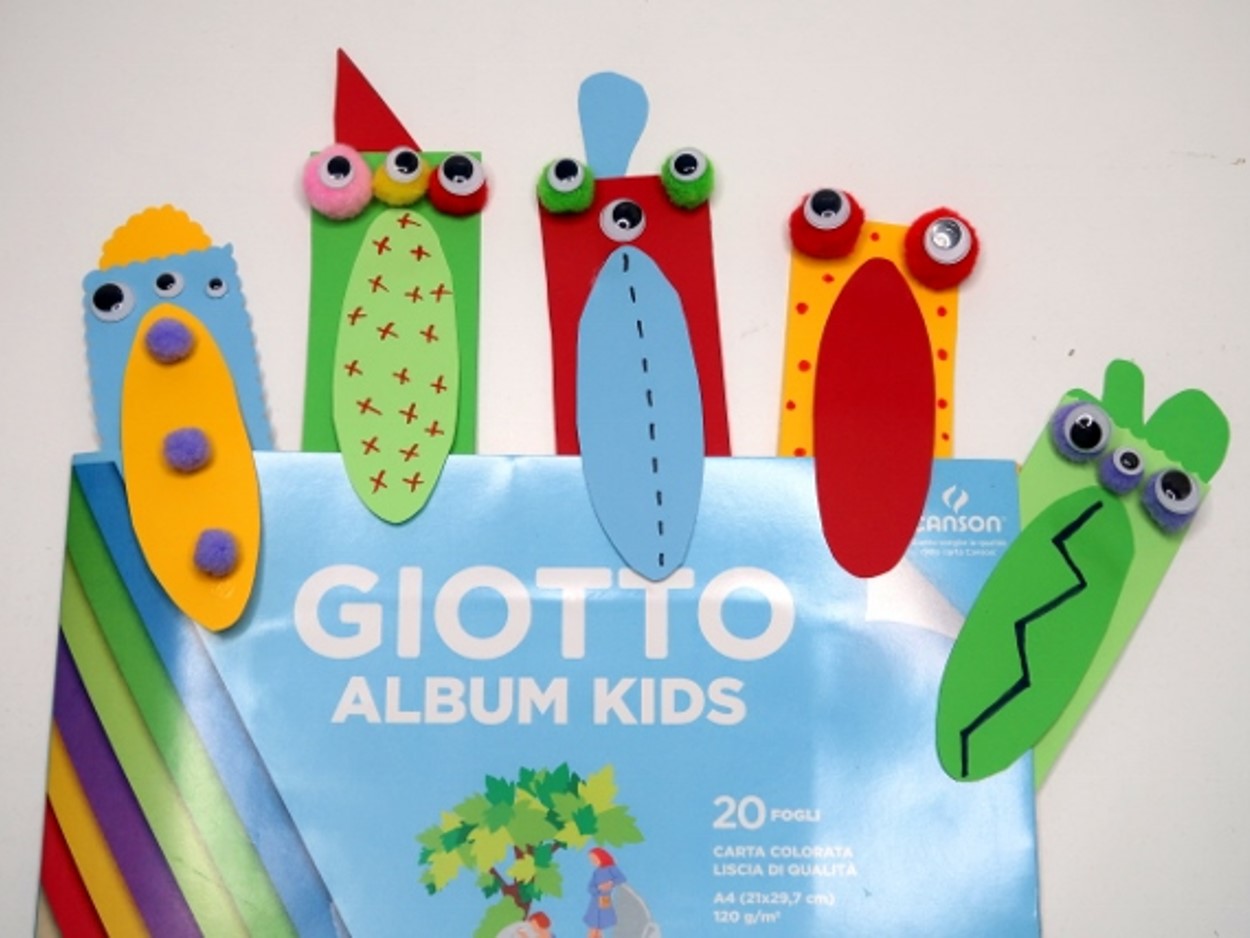 How to make funny monster bookmarks with GIOTTO!