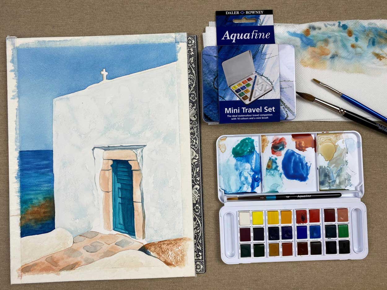 Coloring with Aquarelle with Arches & Aquafine