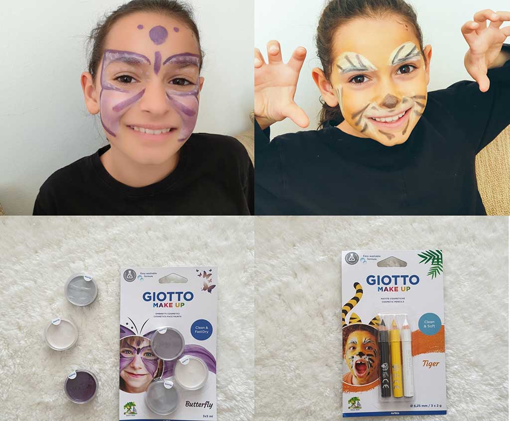 The most successful Face Painting with the new Giotto Makeup series