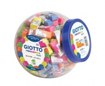 Giotto Stilnovo Minigomma Γόμα Fluo σε Βαζάκι 120τμχ